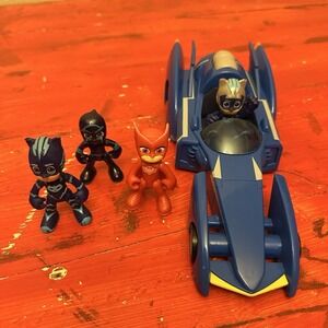 PJ Masks Power Heroes Cat Boy Cat Racer, PJ Masks Toy Car with Lights & Sounds